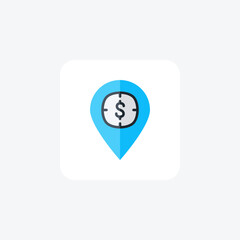 Investment, dollar fully editable vector line icon


