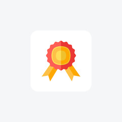 Award, winner fully editable vector fill icon

