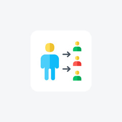 Network, structure fully editable vector fill icon

