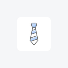 Tie, meansware fully editable vector fill icon

