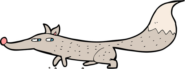 cartoon little wolf © lineartestpilot