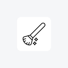 Brush, fashion, fully editable vector fill icon


