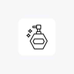 Parfume, spray fully editable vector fill icon

