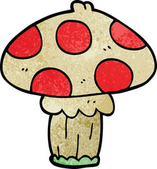 cartoon doodle toadstool