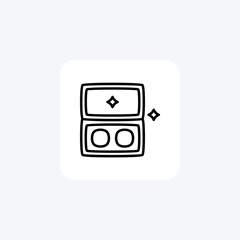 Blush, beauty fully editable vector fill icon

