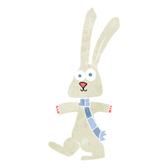 retro cartoon rabbit