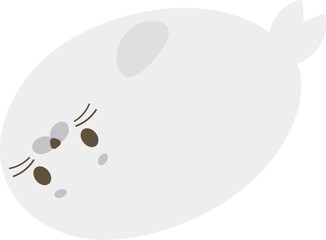 ゆるかわなアザラシ　ゴロゴロ © ベルベットR