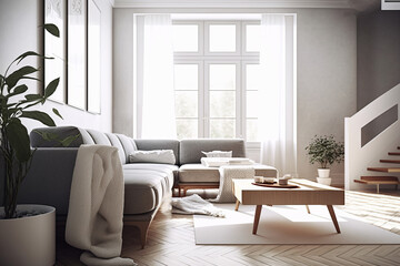 Cosy and modern living room design