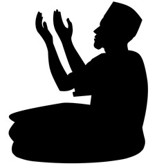 people who are praying silhouette
