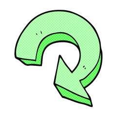 cartoon recycling arrow