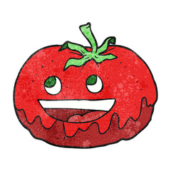texture cartoon tomato