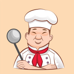 A asian chef standing proud with his arms crossed for restaurants and quality food products.