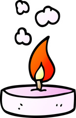 cartoon doodle scented candle