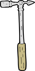cartoon pin hammer
