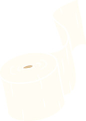 cartoon doodle of a toilet roll