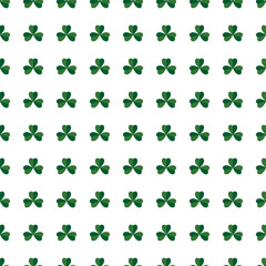 St Patrick’s Day shamrock symbols decorative elements seamless pattern with clover