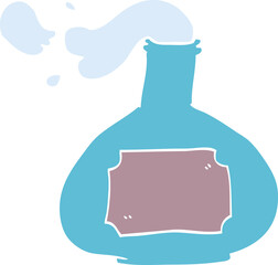 cartoon doodle potion bottle