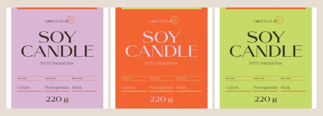 Abstract botanical vector cosmetics printable label design template for branding packaging design