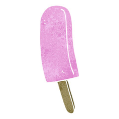 retro cartoon ice lolly
