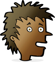 cartoon excited boy