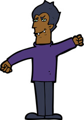 cartoon vampire man