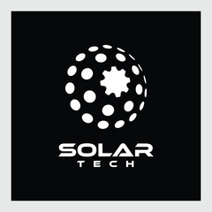 Modern energy logo and business card design. solution, positive, modern, energy, icon, Premium Vector