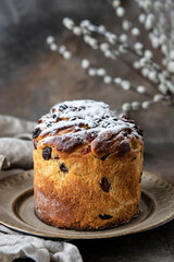 Holiday  composition with Easter cake