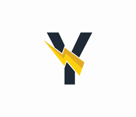 Y Energy logo or letter Y Electric logo.