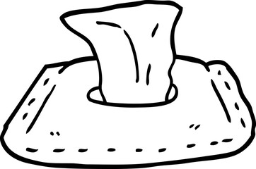 line drawing cartoon toilet wipes
