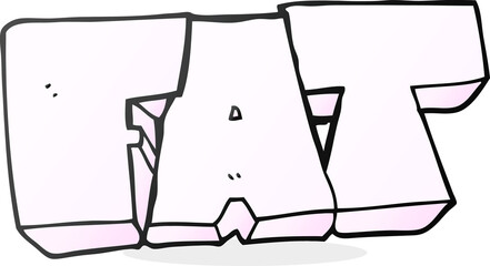 cartoon FAT symbol