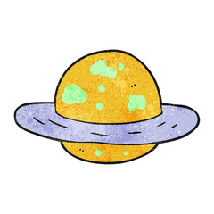 textured cartoon planet