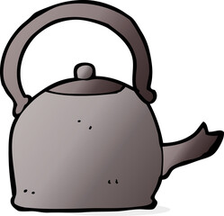 cartoon old kettle