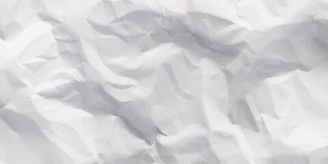 Crumpled white creased paper sheet texture can be use as background. Ragged White Paper, white waxed packing paper texture.