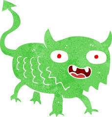 cartoon little demon