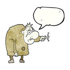 speech bubble textured cartoon igor