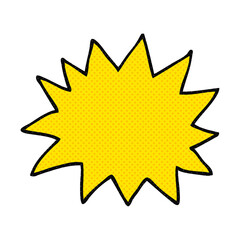 cartoon simple explosion symbol