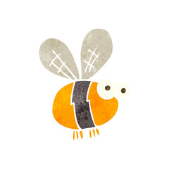 retro cartoon bee