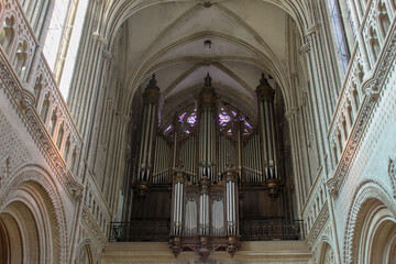 Gothic elements. Cathedral of Our Lady of Bayeux , France