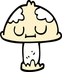 cartoon doodle cute mushroom