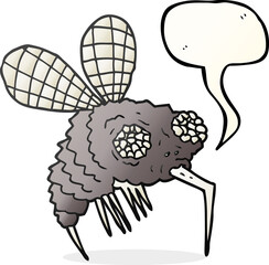 speech bubble cartoon fly