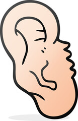 cartoon human ear