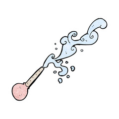 cartoon squirting pipette