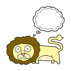 thought bubble cartoon lion