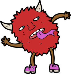 funny cartoon monster