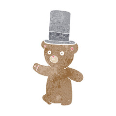 cartoon bear in hat