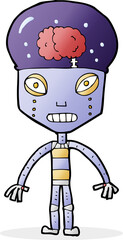 cartoon weird robot