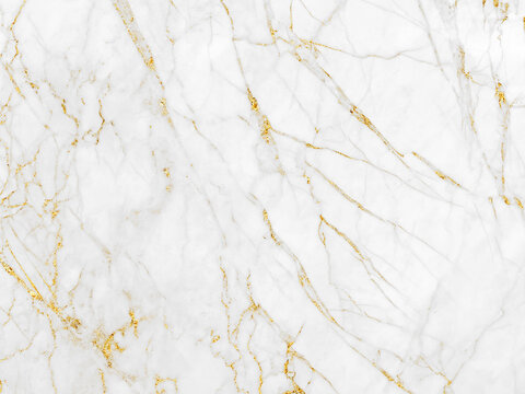 White and gold marble texture background design for your creative design	
