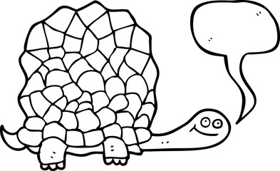 speech bubble cartoon tortoise