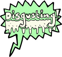 comic book speech bubble cartoon disgusting symbol