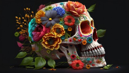 Cinco de Mayo Colorful Mexicans culture, generative ai